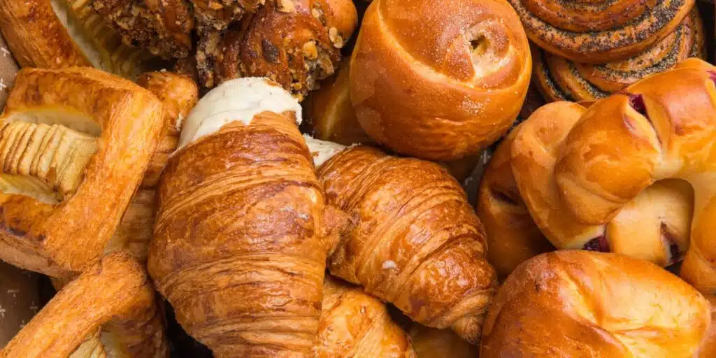 a bunch of pastries